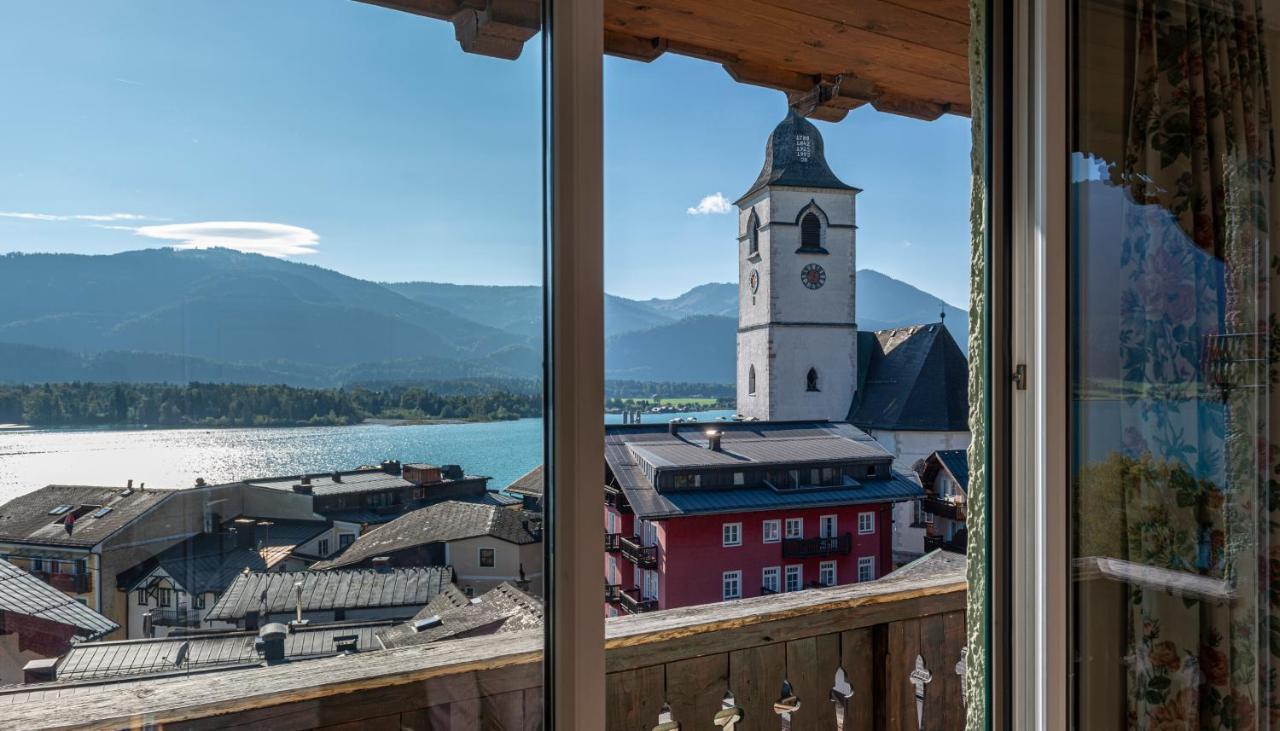 Aberseeblick Pension Ellmauer Apartment Sankt Wolfgang im Salzkammergut ภายนอก รูปภาพ