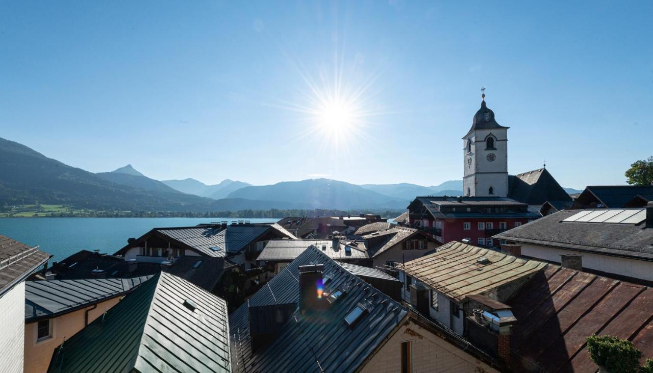 Aberseeblick Pension Ellmauer Apartment Sankt Wolfgang im Salzkammergut ภายนอก รูปภาพ