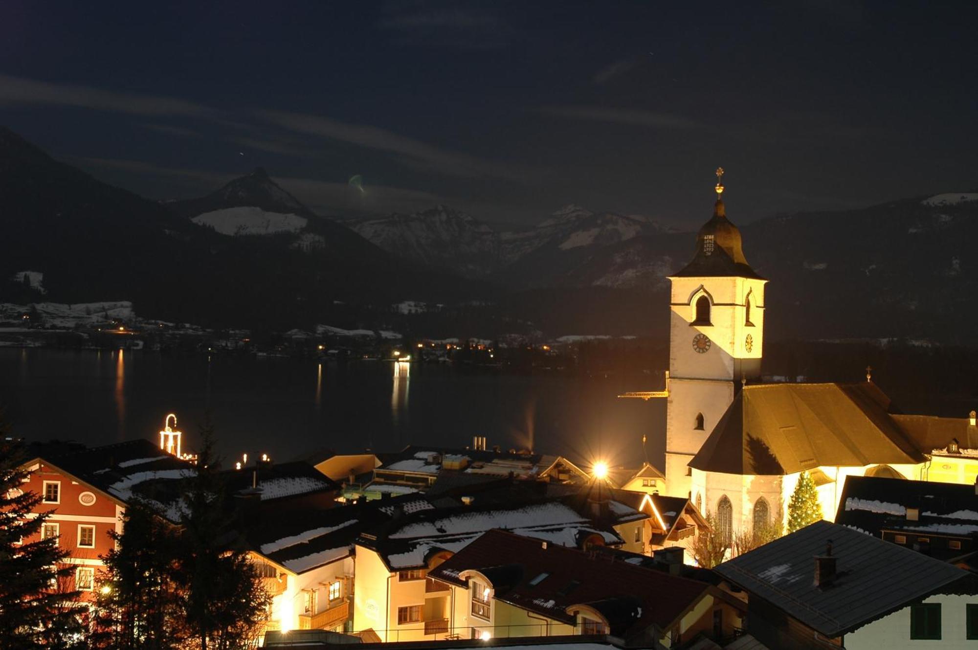 Aberseeblick Pension Ellmauer Apartment Sankt Wolfgang im Salzkammergut ภายนอก รูปภาพ