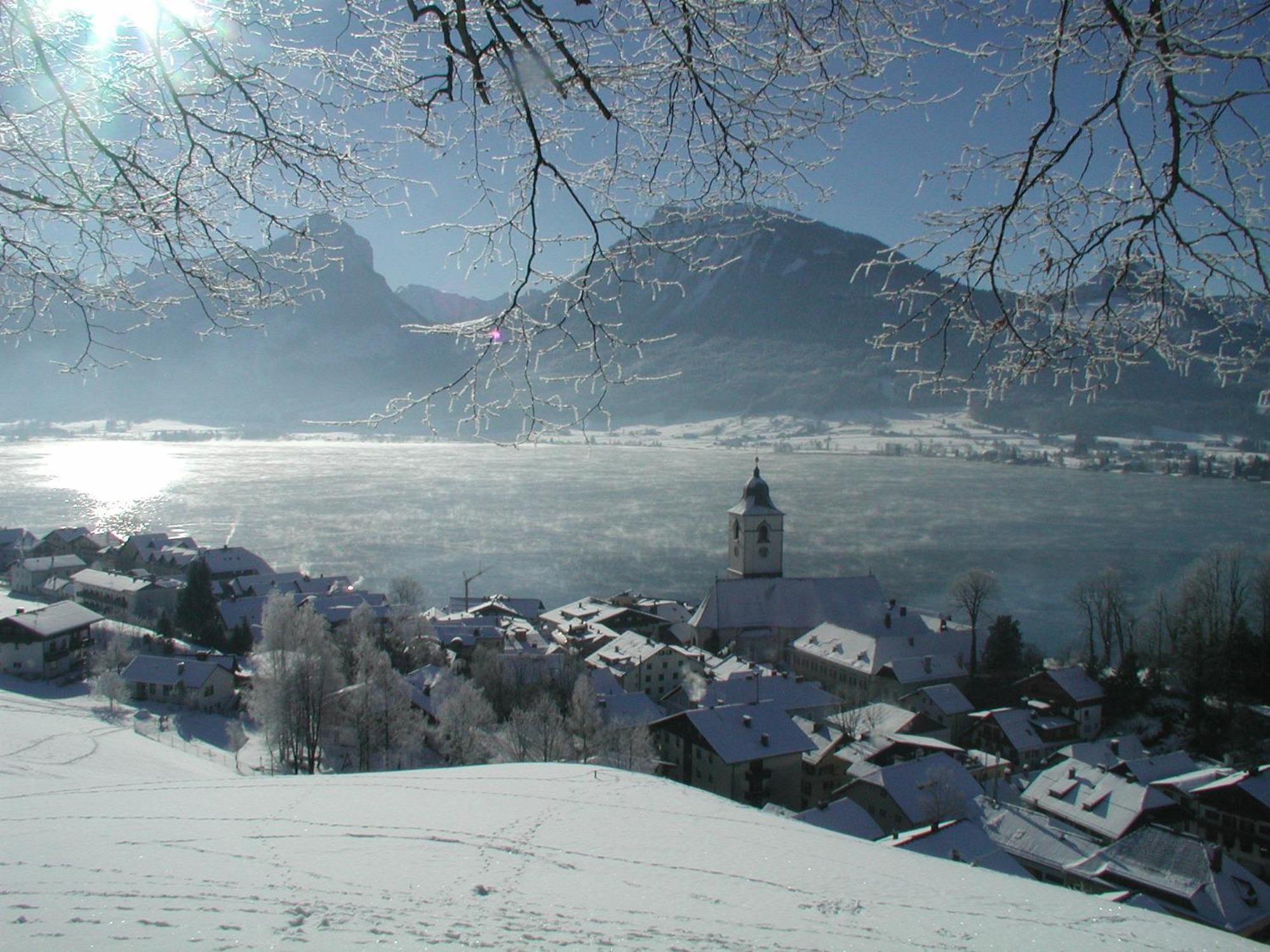 Aberseeblick Pension Ellmauer Apartment Sankt Wolfgang im Salzkammergut ภายนอก รูปภาพ