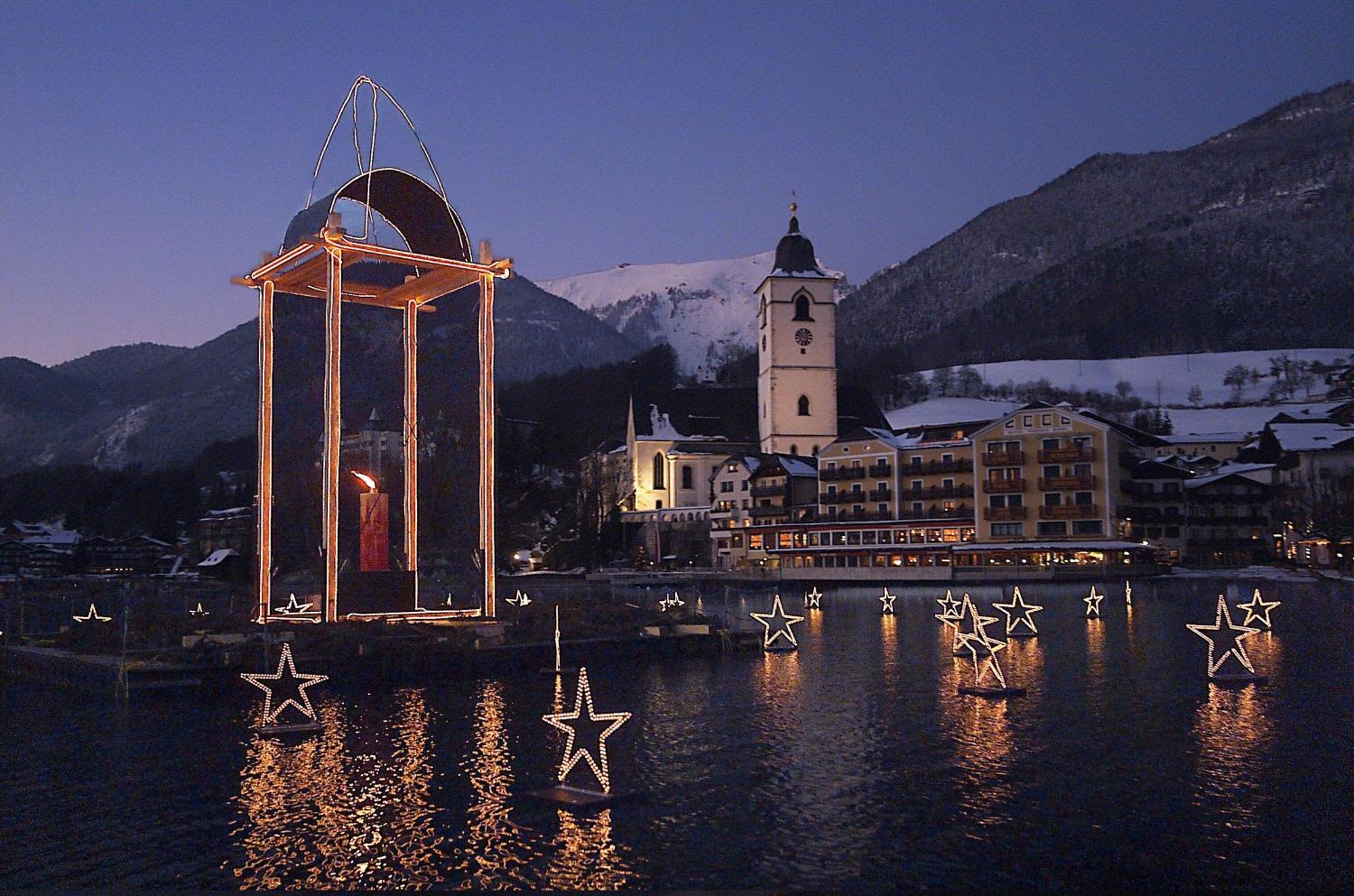 Aberseeblick Pension Ellmauer Apartment Sankt Wolfgang im Salzkammergut ภายนอก รูปภาพ